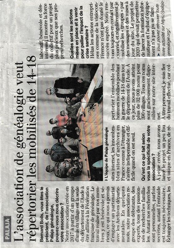 Vu dans la presse du 25 avril 2021