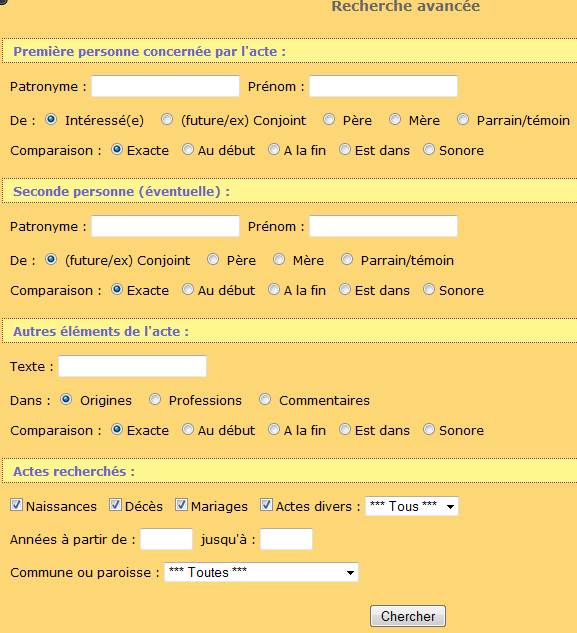 actes recherche avancee
